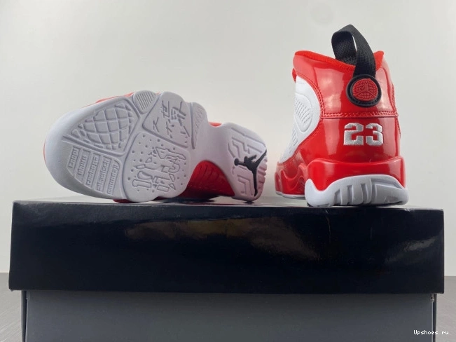 302370-160 Jordan White Red Gym Retro 9 1205